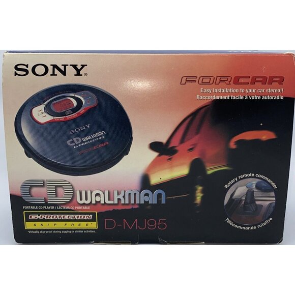 Sony D-MJ95 Portable Car CD Player Walkman G-Protection with Original Box - Picture 2 of 16